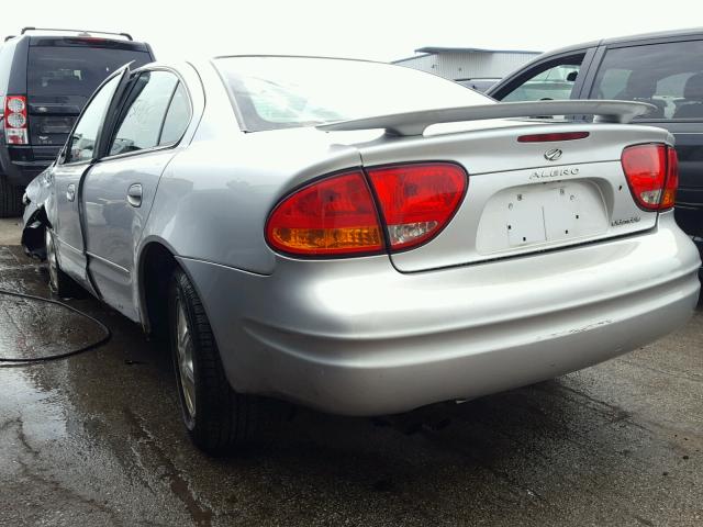 1G3NL52E74C218606 - 2004 OLDSMOBILE ALERO GL SILVER photo 3