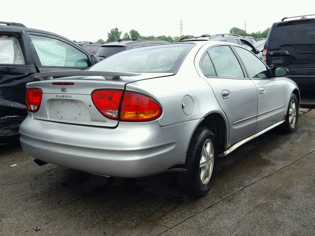 1G3NL52E74C218606 - 2004 OLDSMOBILE ALERO GL SILVER photo 4