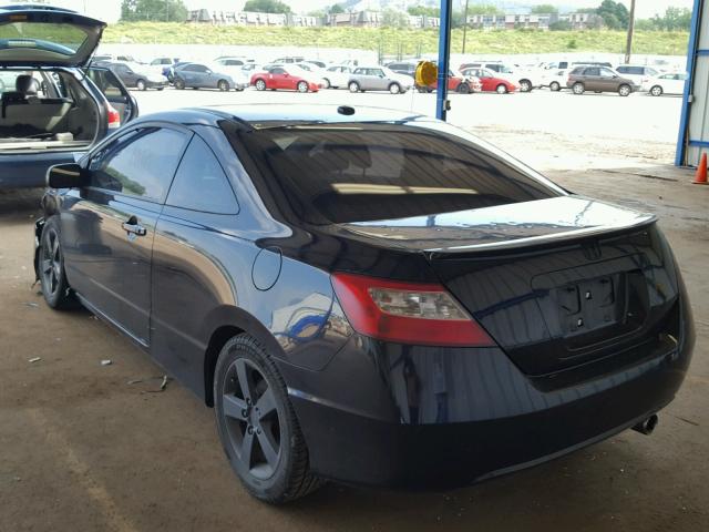 2HGFG12948H518628 - 2008 HONDA CIVIC EXL BLACK photo 3