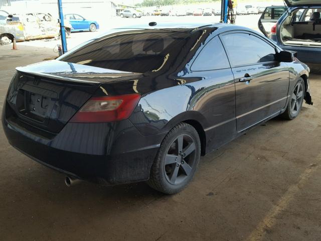 2HGFG12948H518628 - 2008 HONDA CIVIC EXL BLACK photo 4