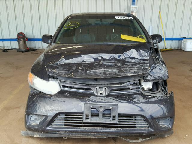 2HGFG12948H518628 - 2008 HONDA CIVIC EXL BLACK photo 9