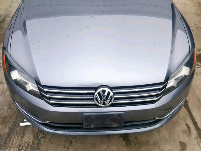 1VWAP7A30CC083494 - 2012 VOLKSWAGEN PASSAT S GRAY photo 7