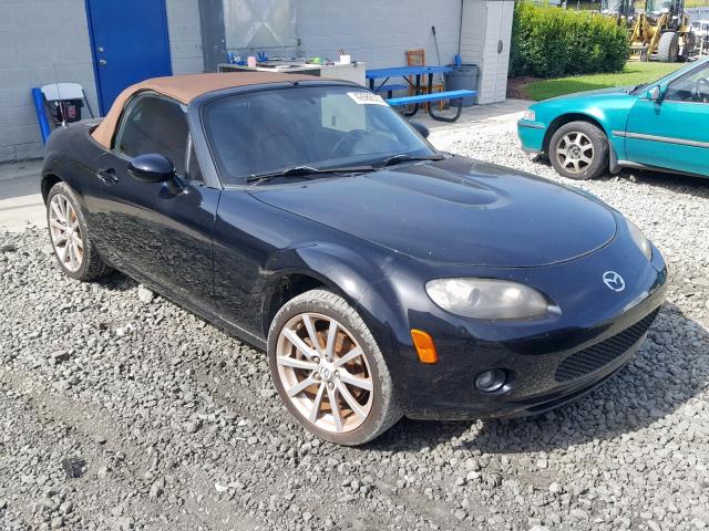 JM1NC25F260107341 - 2006 MAZDA MX-5 MIATA BLACK photo 1