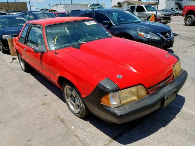 1FACP40E2MF118524 - 1991 FORD MUSTANG LX RED photo 1