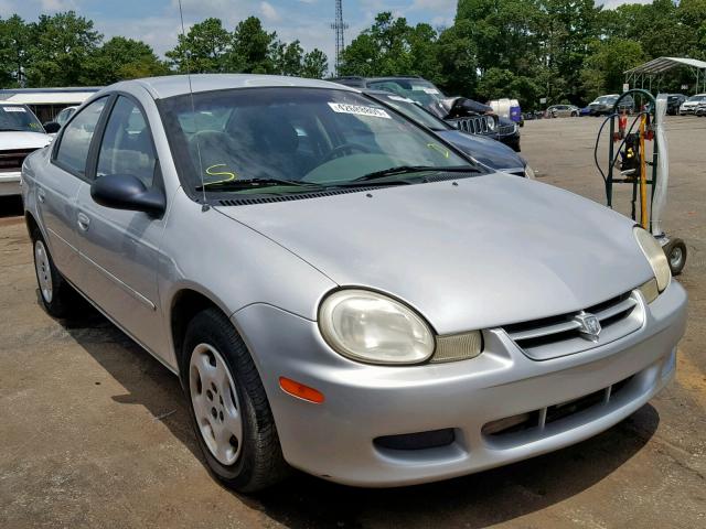 1B3ES26C42D507820 - 2002 DODGE NEON SILVER photo 1