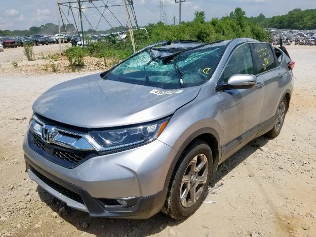 7FARW1H85JE005255 - 2018 HONDA CR-V EXL SILVER photo 2