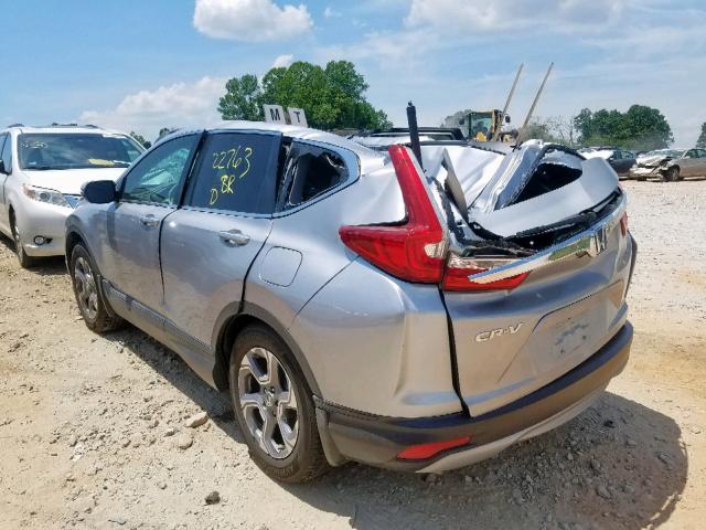 7FARW1H85JE005255 - 2018 HONDA CR-V EXL SILVER photo 3