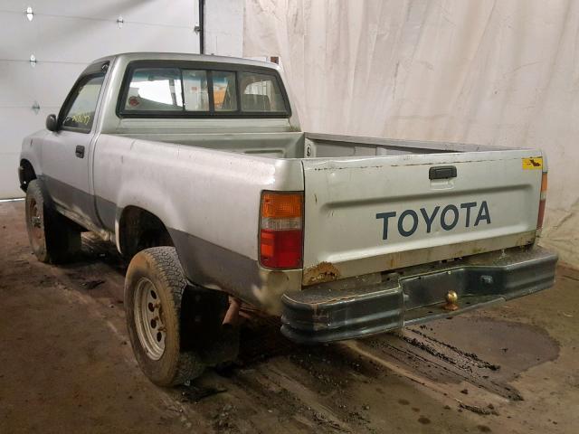 JT4RN01PXK4015136 - 1989 TOYOTA PICKUP 1/2 SILVER photo 3