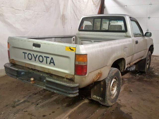 JT4RN01PXK4015136 - 1989 TOYOTA PICKUP 1/2 SILVER photo 4