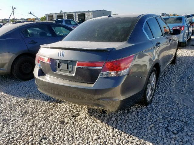 1HGCP2F80BA103015 - 2011 HONDA ACCORD EXL GRAY photo 4