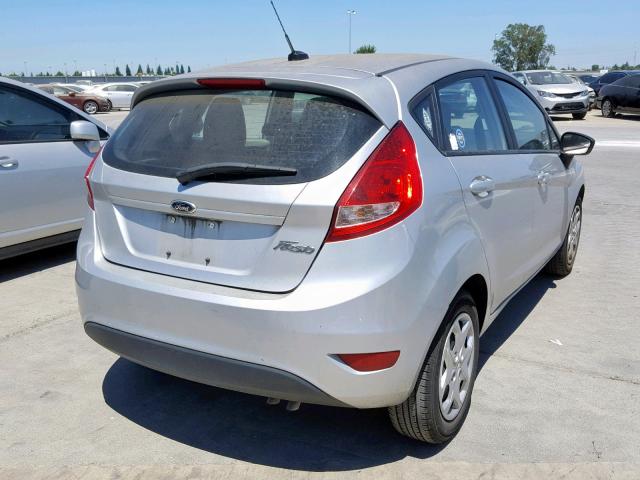 3FADP4TJ5DM111323 - 2013 FORD FIESTA S SILVER photo 4