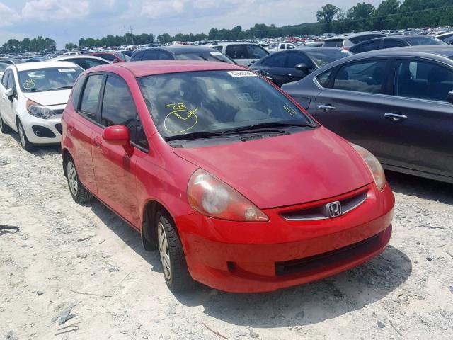 JHMGD38448S034646 - 2008 HONDA FIT RED photo 1