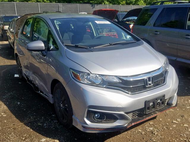 3HGGK5H62KM729892 - 2019 HONDA FIT SPORT SILVER photo 1