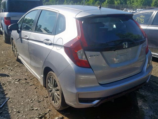 3HGGK5H62KM729892 - 2019 HONDA FIT SPORT SILVER photo 3