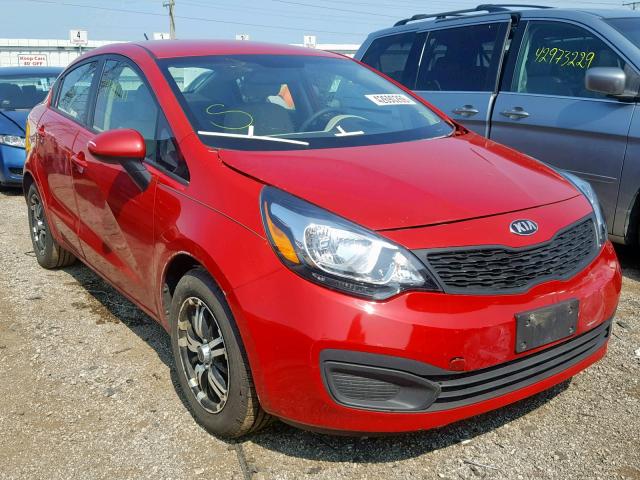 KNADM4A36D6203576 - 2013 KIA RIO LX RED photo 1