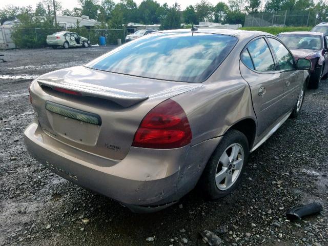 2G2WP552061154643 - 2006 PONTIAC GRAND PRIX BEIGE photo 4