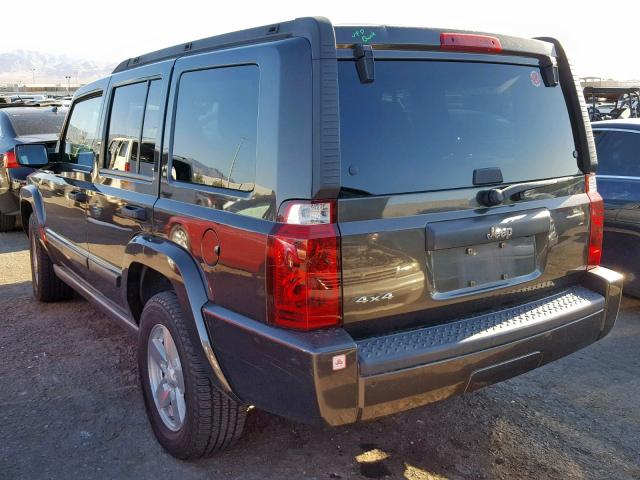 1J8HG48K76C271665 - 2006 JEEP COMMANDER GRAY photo 3