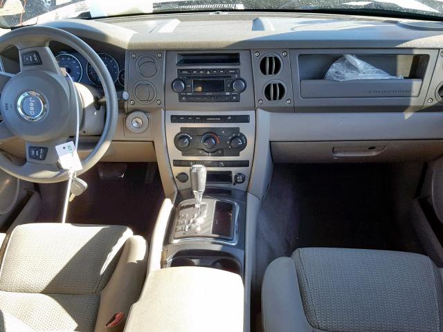 1J8HG48K76C271665 - 2006 JEEP COMMANDER GRAY photo 9