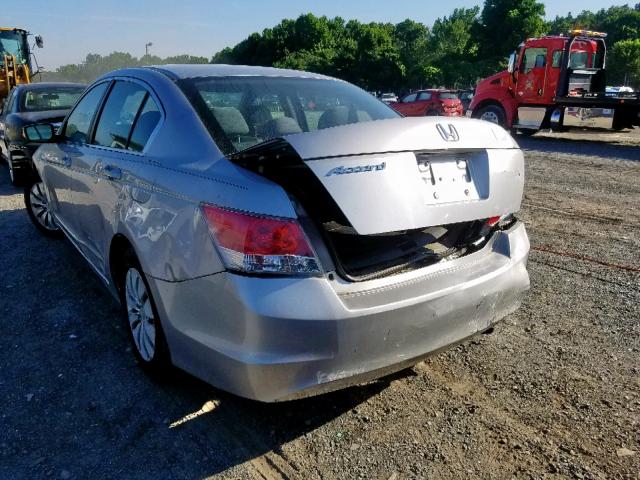 1HGCP2F30AA056426 - 2010 HONDA ACCORD LX SILVER photo 3