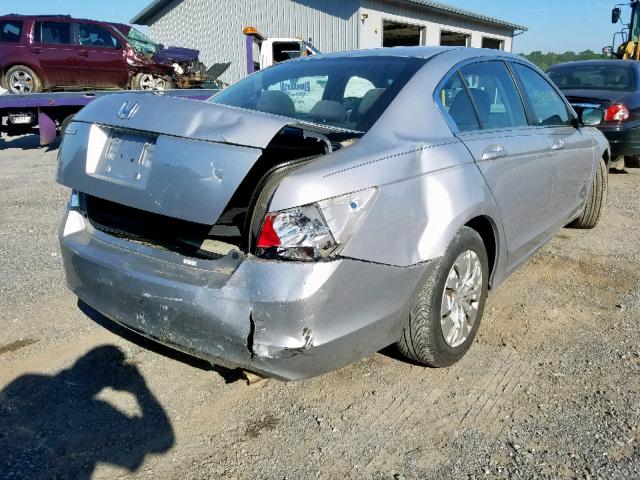 1HGCP2F30AA056426 - 2010 HONDA ACCORD LX SILVER photo 4