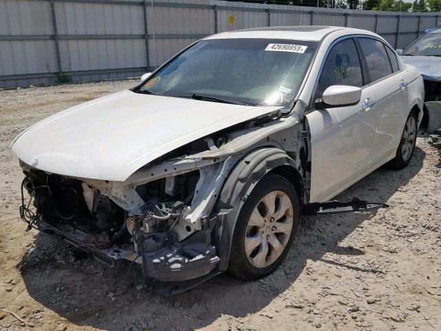 1HGCP36848A085665 - 2008 HONDA ACCORD EXL WHITE photo 2