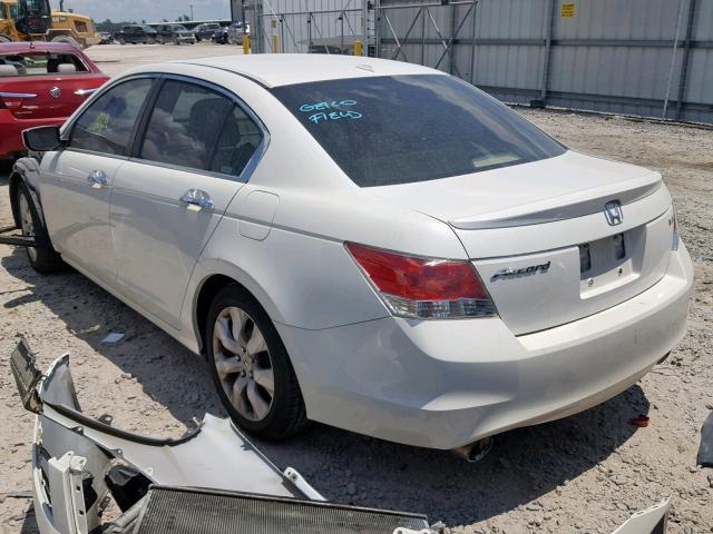 1HGCP36848A085665 - 2008 HONDA ACCORD EXL WHITE photo 3