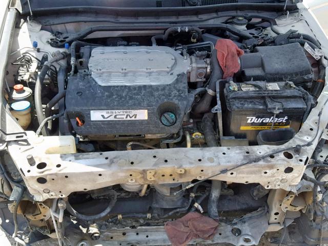 1HGCP36848A085665 - 2008 HONDA ACCORD EXL WHITE photo 7