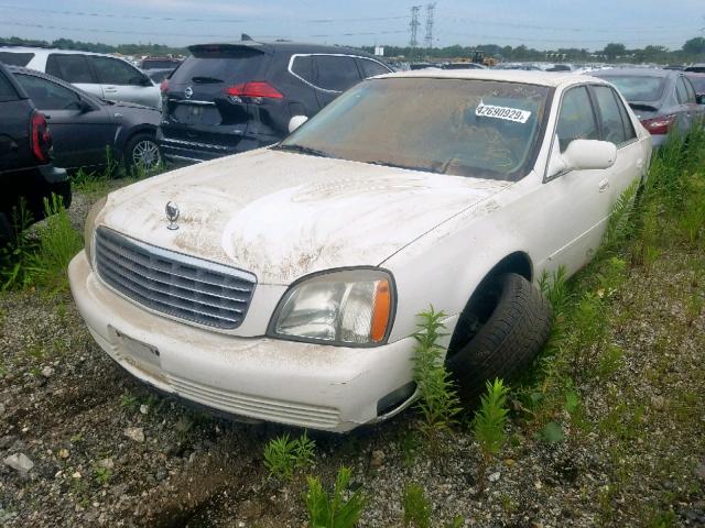 1G6KD54Y13U291800 - 2003 CADILLAC DEVILLE WHITE photo 2