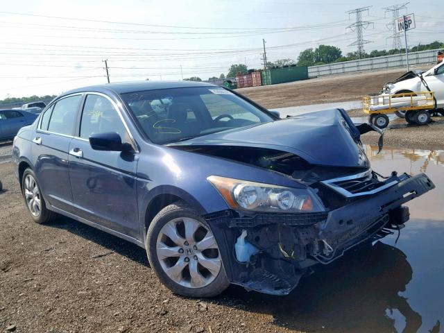 1HGCP36808A087624 - 2008 HONDA ACCORD EXL BLUE photo 1