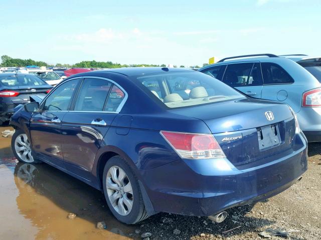 1HGCP36808A087624 - 2008 HONDA ACCORD EXL BLUE photo 3