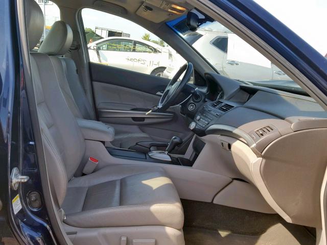 1HGCP36808A087624 - 2008 HONDA ACCORD EXL BLUE photo 5