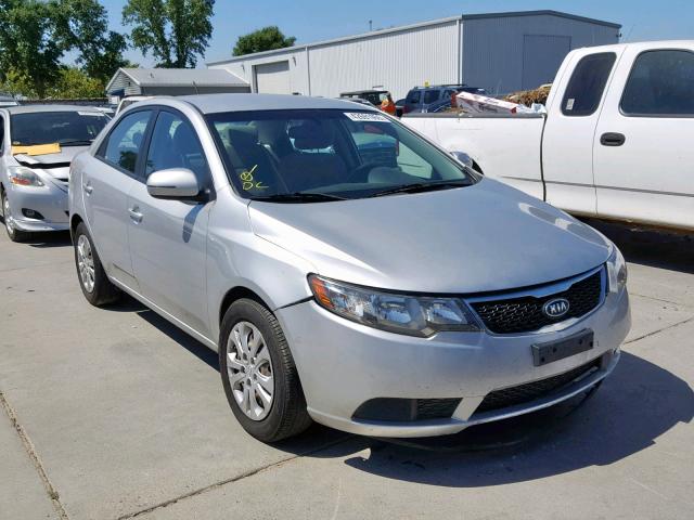 KNAFU4A25D5738906 - 2013 KIA FORTE EX SILVER photo 1