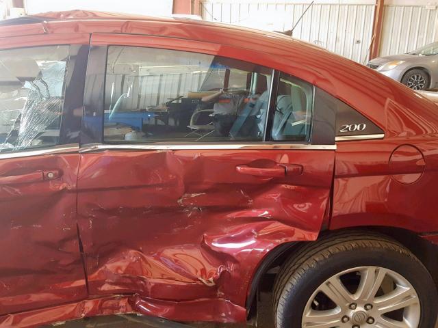 1C3CCBBB9DN553029 - 2013 CHRYSLER 200 TOURIN RED photo 10