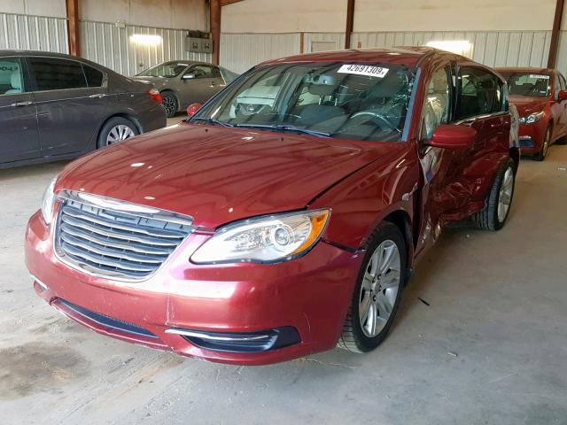 1C3CCBBB9DN553029 - 2013 CHRYSLER 200 TOURIN RED photo 2