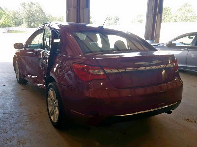 1C3CCBBB9DN553029 - 2013 CHRYSLER 200 TOURIN RED photo 3