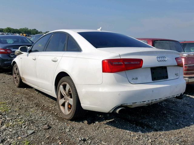 WAUBGAFC7CN004370 - 2012 AUDI A6 WHITE photo 3