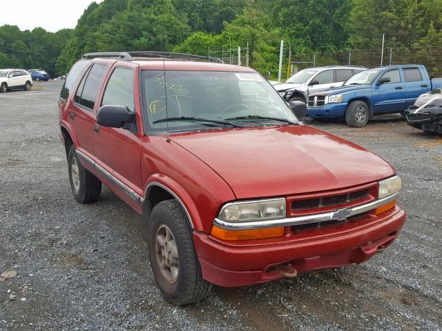 1GNDT13W6V2222415 - 1997 CHEVROLET BLAZER MAROON photo 1