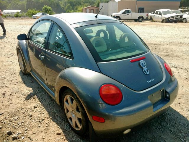 3VWDD21C52M417167 - 2002 VOLKSWAGEN NEW BEETLE ნაცრისფერი ფოტო 3