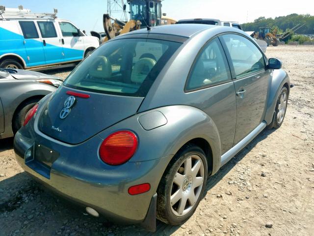 3VWDD21C52M417167 - 2002 VOLKSWAGEN NEW BEETLE ნაცრისფერი ფოტო 4