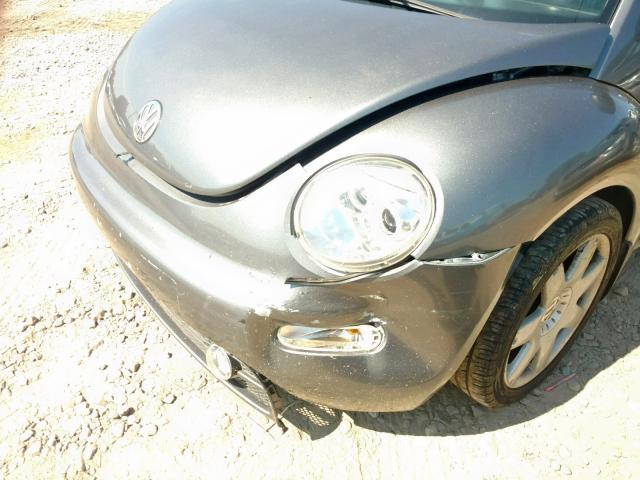 3VWDD21C52M417167 - 2002 VOLKSWAGEN NEW BEETLE ნაცრისფერი ფოტო 9