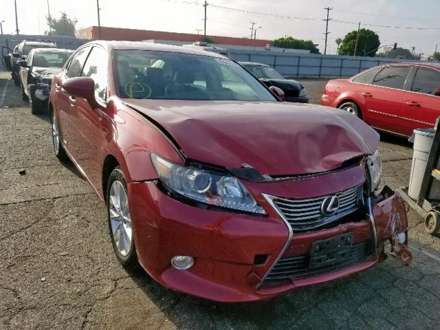 JTHBW1GG7D2003857 - 2013 LEXUS ES 300H RED photo 1