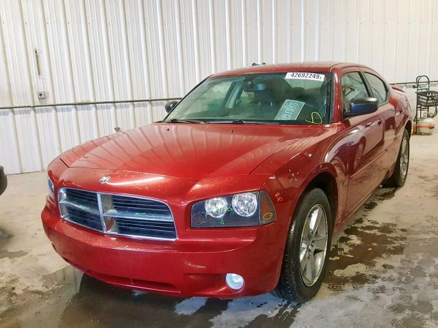 2B3KA33V89H552158 - 2009 DODGE CHARGER SX RED photo 2