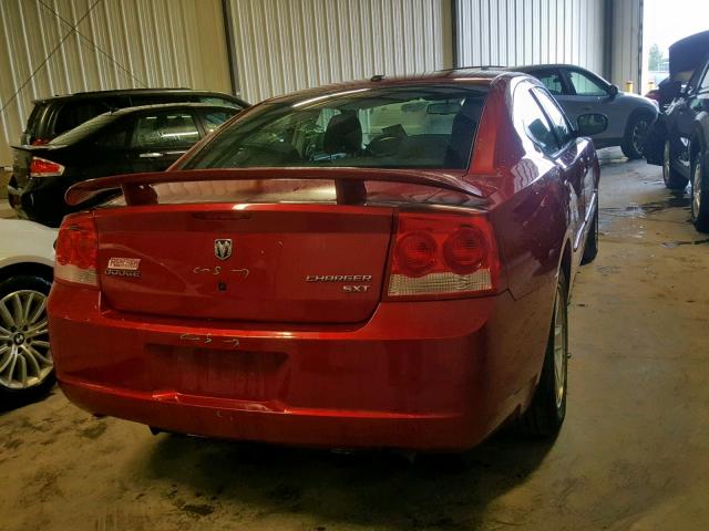 2B3KA33V89H552158 - 2009 DODGE CHARGER SX RED photo 4