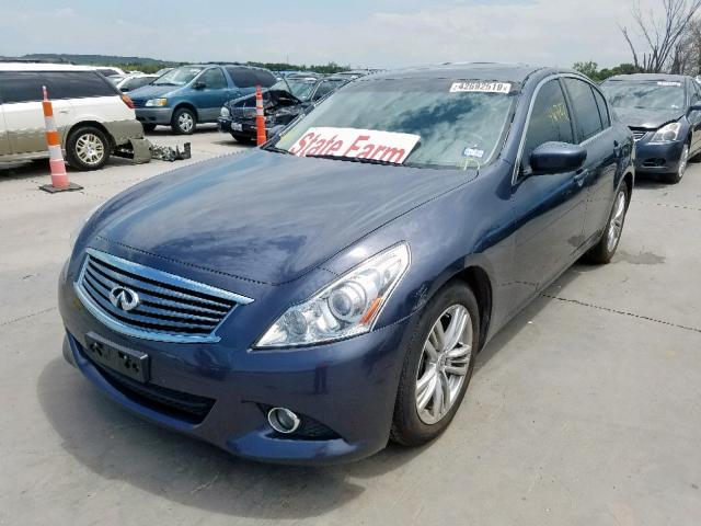 JN1CV6AP0AM401929 - 2010 INFINITI G37 BASE BLUE photo 2