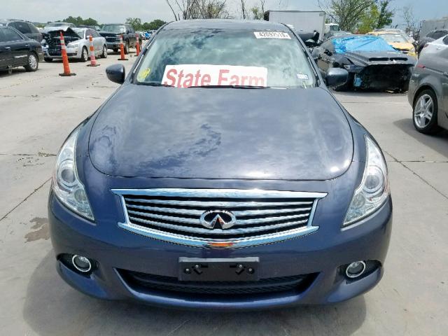 JN1CV6AP0AM401929 - 2010 INFINITI G37 BASE BLUE photo 9