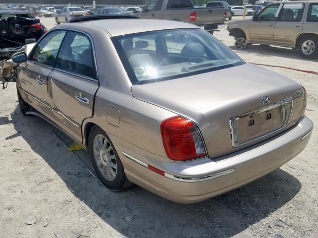 KMHFU45E95A401019 - 2005 HYUNDAI XG 350 GOLD photo 3