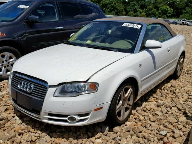 WAUDF48HX8K007827 - 2008 AUDI A4 2.0T CA WHITE photo 2