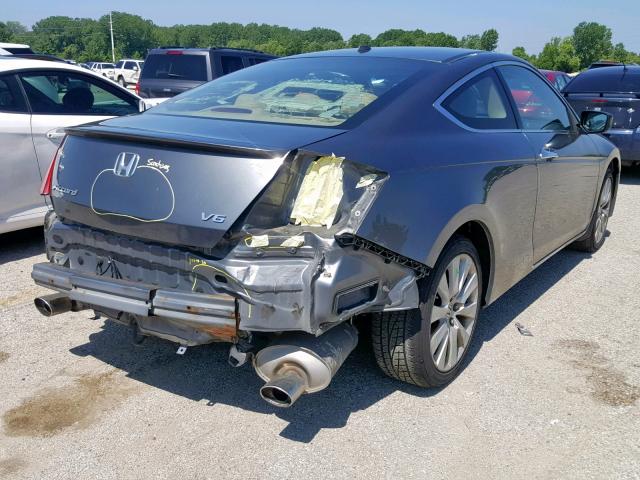 1HGCS2B83AA000786 - 2010 HONDA ACCORD EXL GRAY photo 4