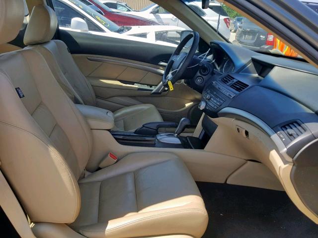 1HGCS2B83AA000786 - 2010 HONDA ACCORD EXL GRAY photo 5