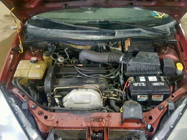 3FAFP31393R179794 - 2003 FORD FOCUS ZX3 RED photo 7